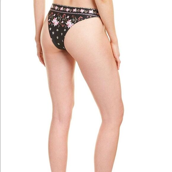 Agua Bendita Polly Selene Low Rise Bikini Bottom in Black L - Picture 5 of 8